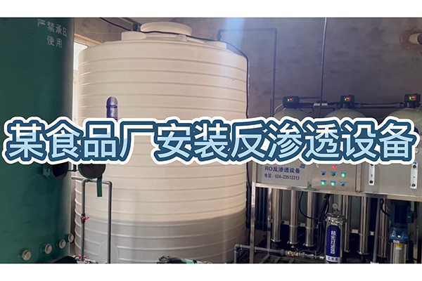 食品廠安裝反滲透設(shè)備，生產(chǎn)質(zhì)量好的食品，好水質(zhì)是前提！